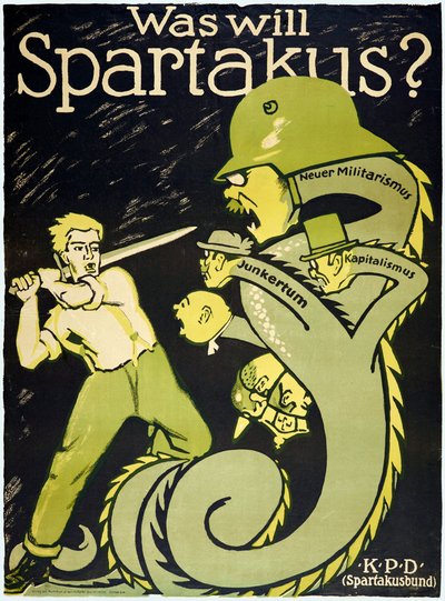 Německá revoluce 1918-1919 Spartakův svaz (Spartakusbund) od Karl Jakob Hirsch