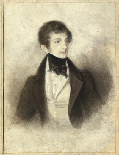 Portrét klavíristy a skladatele Sigismund Thalberg 1812-1871, 1829. od Karl Joseph Aloys Agricola