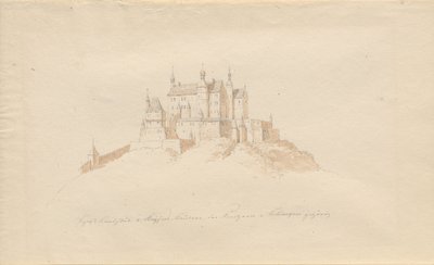 Zámek Landstuhl nar. Kaisers, Lautern, princové v. kvůli Sickingenu od Karl Julius Von Leypold