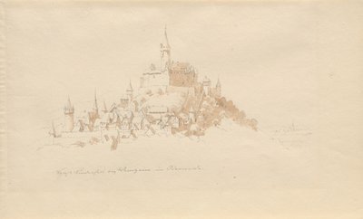 Zámek Lindenfels poblíž Weinheim v Odenwaldu od Karl Julius Von Leypold