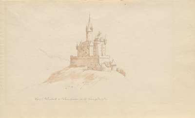 Hrad Windeck b. Weinhelm a. tj. horská cesta od Karl Julius Von Leypold
