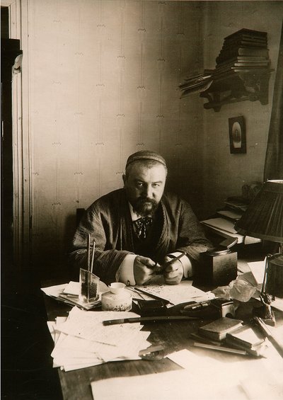 Autor Alexander Ivanovič Kuprin (č/b foto) od Karl Karlovich Bulla