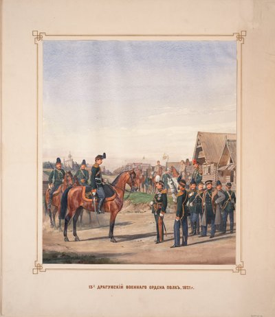 13. vojenský řádový dragounský pluk, 1871 od Karl Karlovich Piratsky