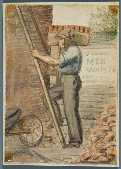 Brick Layer, 1864 (wc nad černým podkresem média) od Karl L.H. Mueller