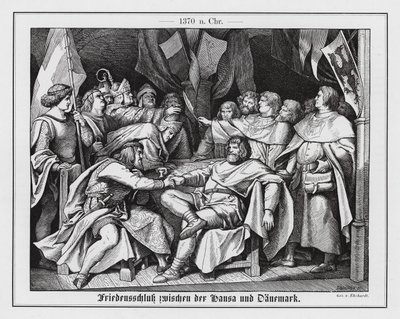 Mírová dohoda mezi Hanzou a Dánskem od Karl Ludwig Adolf Ehrhardt