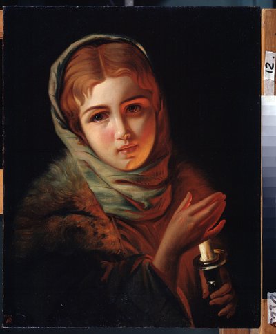 ""Schůzka zmeškala"" Mladá dívka z dělnického prostředí se zklamaným výrazem. Obraz Pavla Alexandroviče Briullova (Bryullov) (1840-1914) Státní muzeum umění, Irkutsk od Karl Pavlovich Bryullov