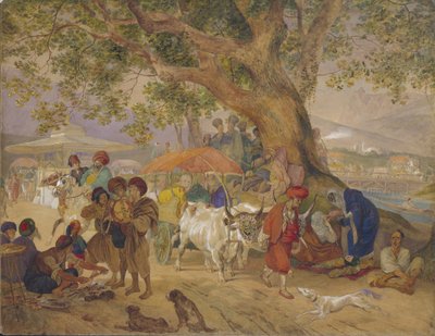 Sweet Water Springs poblíž Konstantinopole, 1849 od Karl Pavlovich Bryullov