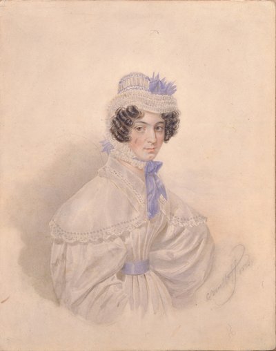 Portrét Anny Borisovny Bakuninové 1802-1835, 1835 od Karl Pavlovich Bryullov