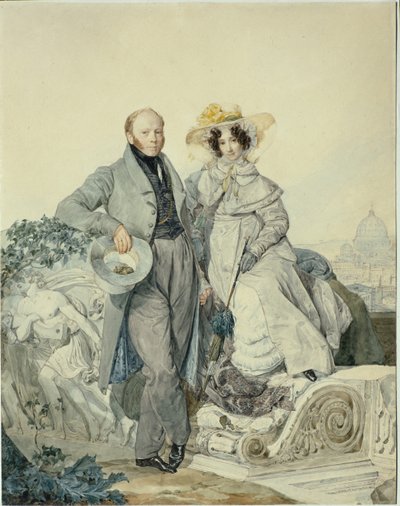 Portrét Grigorije Nikanoroviče a Varvary Alexejevny Oleninové, 1827 od Karl Pavlovich Bryullov