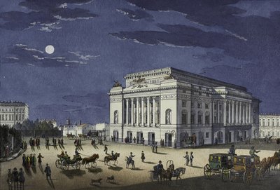 Alexandrinské divadlo v Petrohradě, první polovina 19. stol. od Karl Petrovich Beggrov