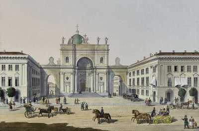 Katolický kostel svaté Kateřiny v Petrohradě, první polovina 19. století. od Karl Petrovich Beggrov