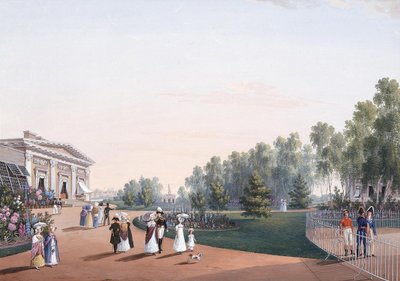 Pohled do parku poblíž paláce Yelagin, 1823 od Karl Petrovich Beggrov