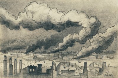 Hořící město, Stalingrad od Karl Wiener
