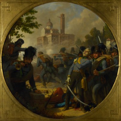 Zachycení Vicenzy v roce 1848 od Karl von Blaas