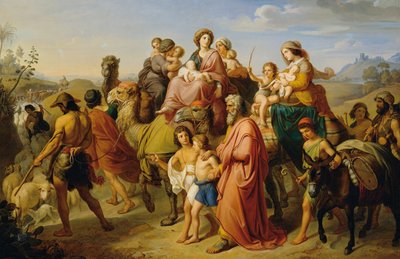 Jacobův návrat domů od Karl von Blaas