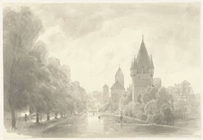 Městské hradby s věžemi od Kasparus Karsen (possibly)