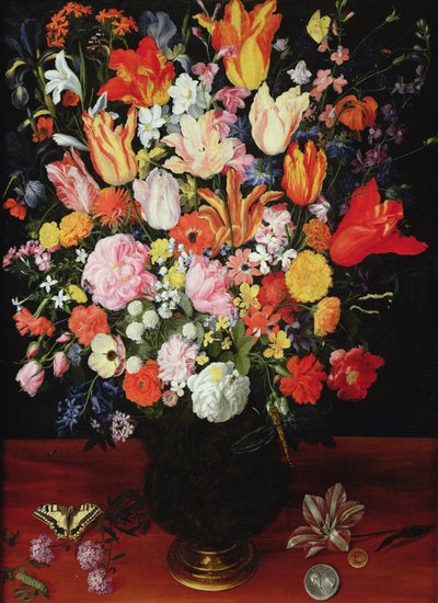 Zátiší květin, 1610s od Kasper or Gaspar van den Hoecke