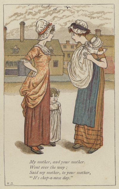 Moje matka a tvá matka (barva litho) od Kate (after) Greenaway