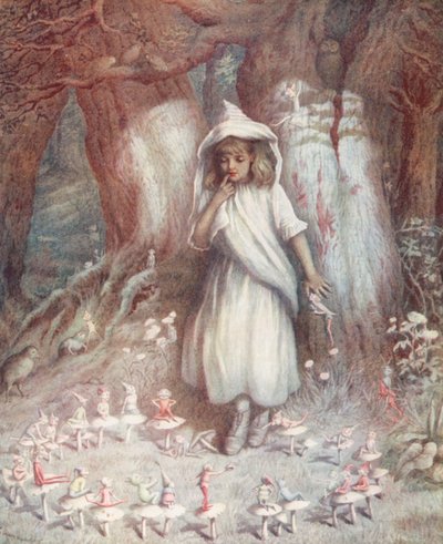Prsten elfa (barevná litografie) od Kate (after) Greenaway