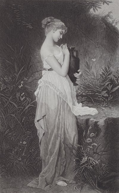 Psyché a váza (rytina) od Kate Gray