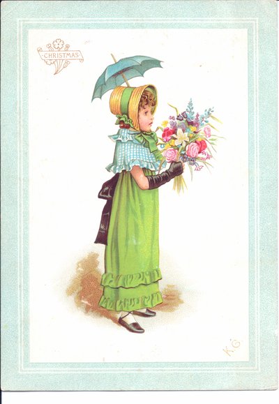 Viktoriánské přání dětí v maškarním tanci, kolem roku 1880 od Kate Greenaway