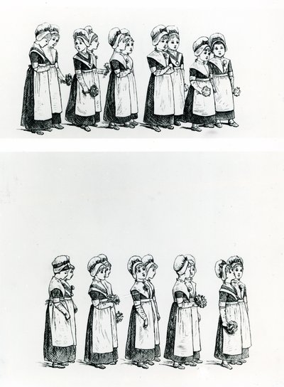 Charity children, c.1880 (rytina) od Kate Greenaway
