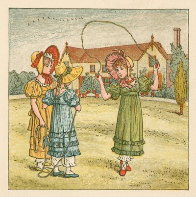 Dívky přeskakování od Kate Greenaway