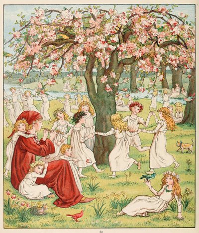 Jak byly jejich děti ukradeny, z The Krysař z Hamelnu, hospoda. 1888. od Kate Greenaway