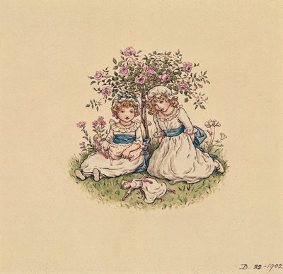 Ilustrace pro den svatého Valentýna 1902 (wc na papíře) od Kate Greenaway