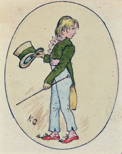 Ilustrace pro den svatého Valentýna, 1914 (wc na papíře) od Kate Greenaway