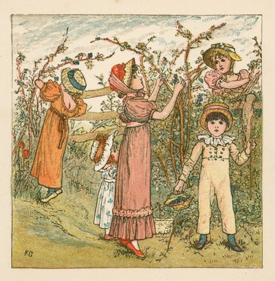Sbírání ostružin od Kate Greenaway