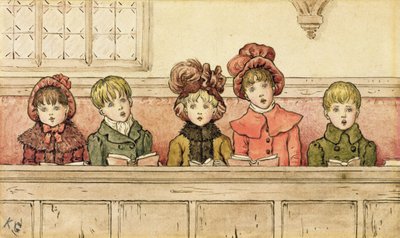 Zpívání v kostele od Kate Greenaway
