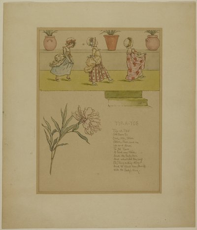 Studie pro špičku, z Marigold Garden od Kate Greenaway