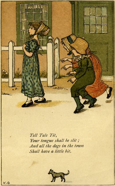 Tell Tale Tit školka od Kate Greenaway