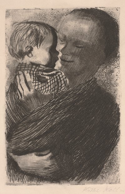 Matka s dítětem v náručí od Käthe Kollwitz