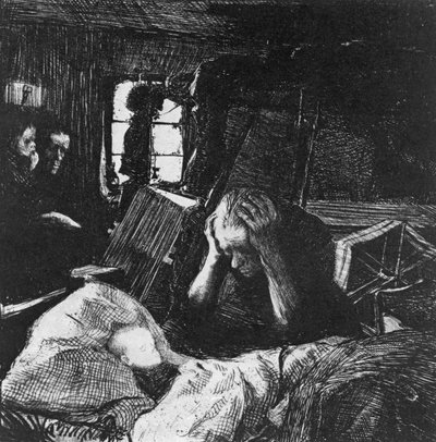 Potřeba, 1897 od Käthe Kollwitz
