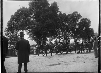 Hyde Park, City Of Westminster, Londýn, 01.06.1907 (černobílá fotografie) od Katherine Jean Macfee