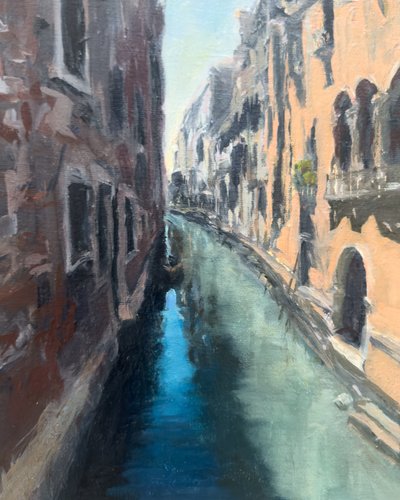 Ahh Venice, 2014 (olej na desce) od Katie Ré Scheidt