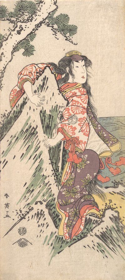 Kabuki Ac and r. Segawa Chrysanthemum Woman Good Member, 1788. od Katsukawa Shun