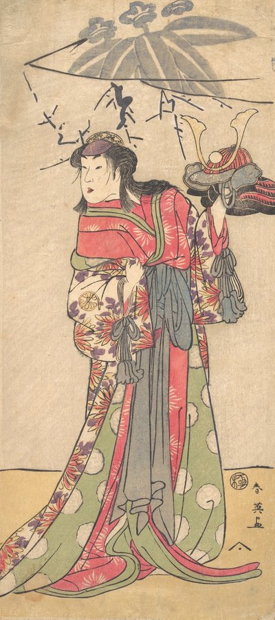 Herec Segawa Kikunojo III v roli ženy, ca. 1792. od Katsukawa Shun