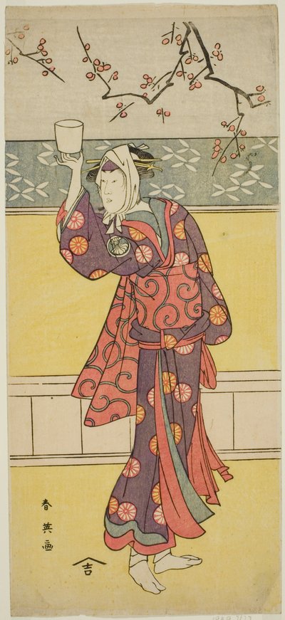 Herec Segawa Tomisaburo II v neznámé roli od Katsukawa Shun