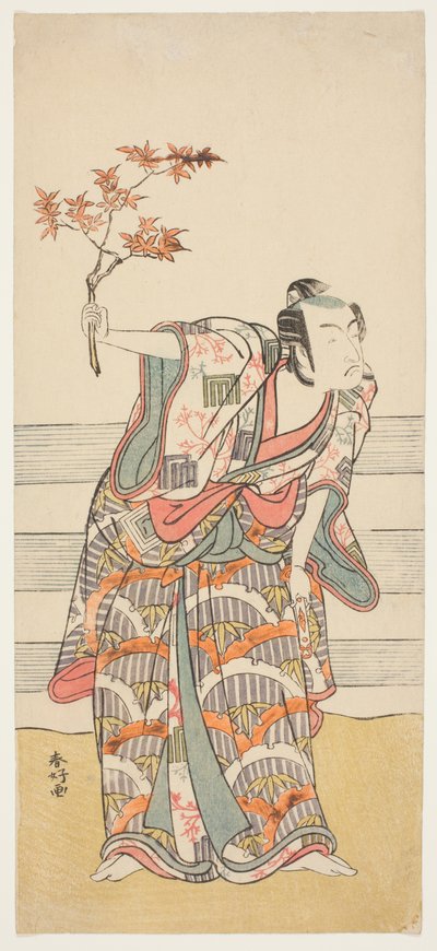 Herec Ichikawa Monnosuke II v neznámé roli od Katsukawa Shunkо̄