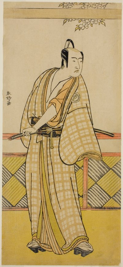Herec Sawamura Sojuro III v neznámé roli od Katsukawa Shunkо̄