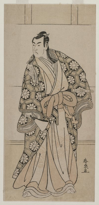 Ichikawa Monnosuke II jako lord od Katsukawa Shunkō II