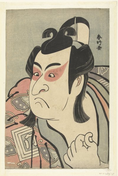 Poprsí portrét herce Ichikawa Monnosuke II v roli Soga no Goro. od Katsukawa Shunko