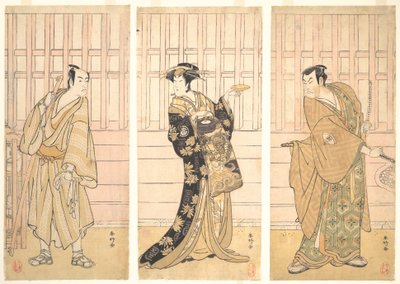 V místnosti domu Yoshiwara, ca. 1788. od Katsukawa Shunko