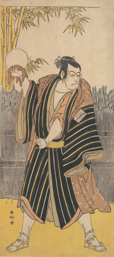 Kabuki a c a r Ichikawa Dan Juro V, nebo? 1788-90. od Katsukawa Shunko