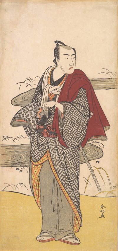 The Actor Matsumoto Koshiro 4th as a Man, ca. 1780. od Katsukawa Shunko
