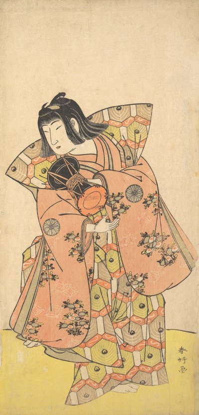 Tee c a r Nakamura a Mijuro Jako člen Beauty Maru Tee D Rama poslouchám Iwayu, která hrála hlavní roli. 1773. od Katsukawa Shunko
