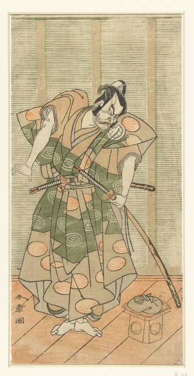 Herec Otani Hiroemon III jako padouch od Katsukawa Shunsho